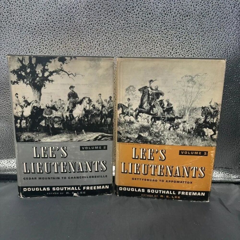 Lee’s Lieutenants Volumes 2 & 3 Lot 1st Editions 1940’s HCDJ